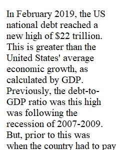 Discussion National Debt
